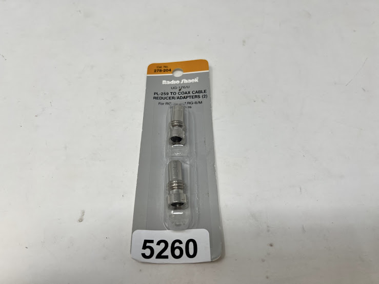 RadioShack UG-176/U PL-259 To Coax Cable Reducer/ Adapters (2)