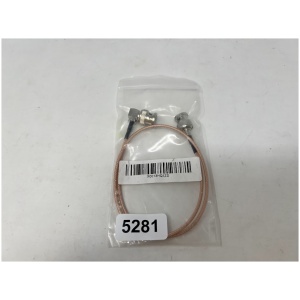 Coaxial Cable, RG-316, Right Angle BNC Male to Straight BNC Male Connectors, 20 Inch Length