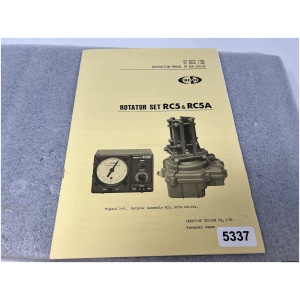 CREATE Rotator Set RC5 & RC5A Instruction Manual - IM 826-150-05