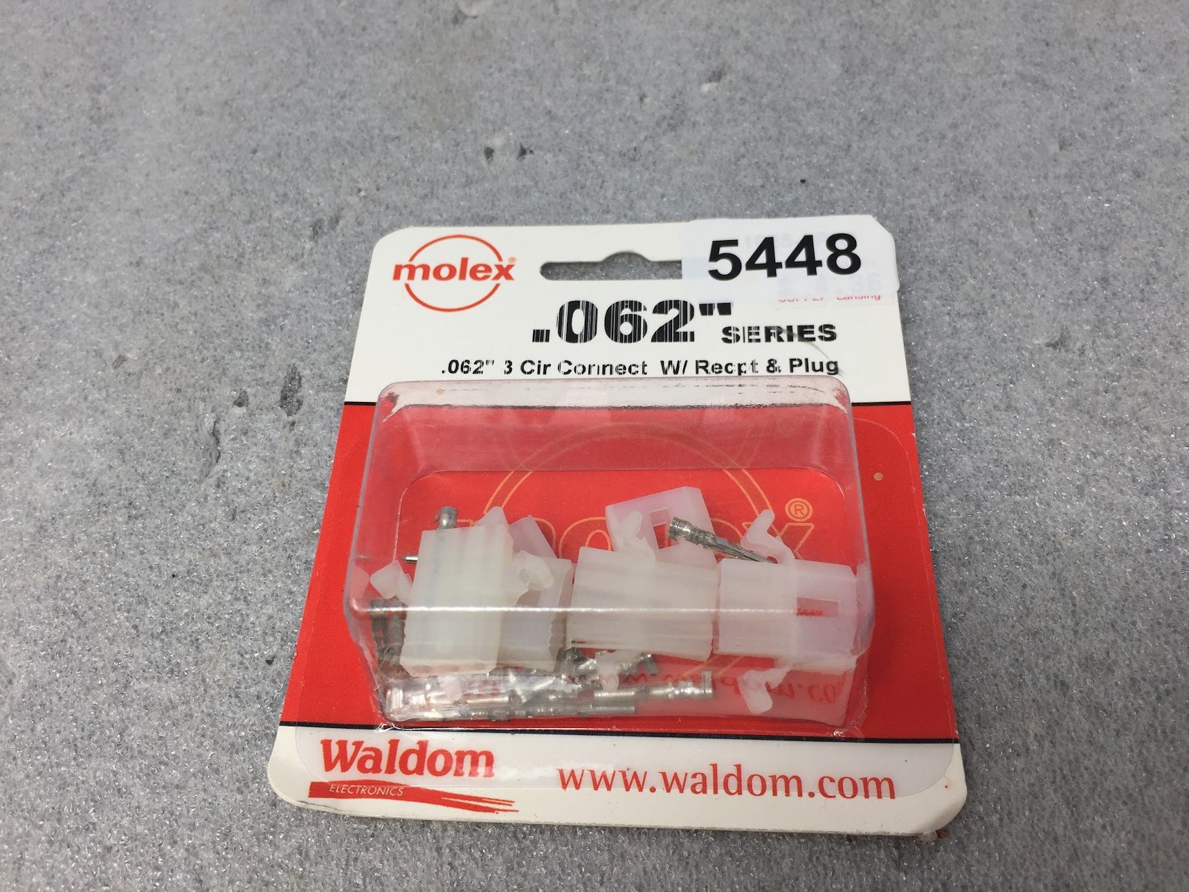 Molex .062" Cir Connect W/ Recept & Plug