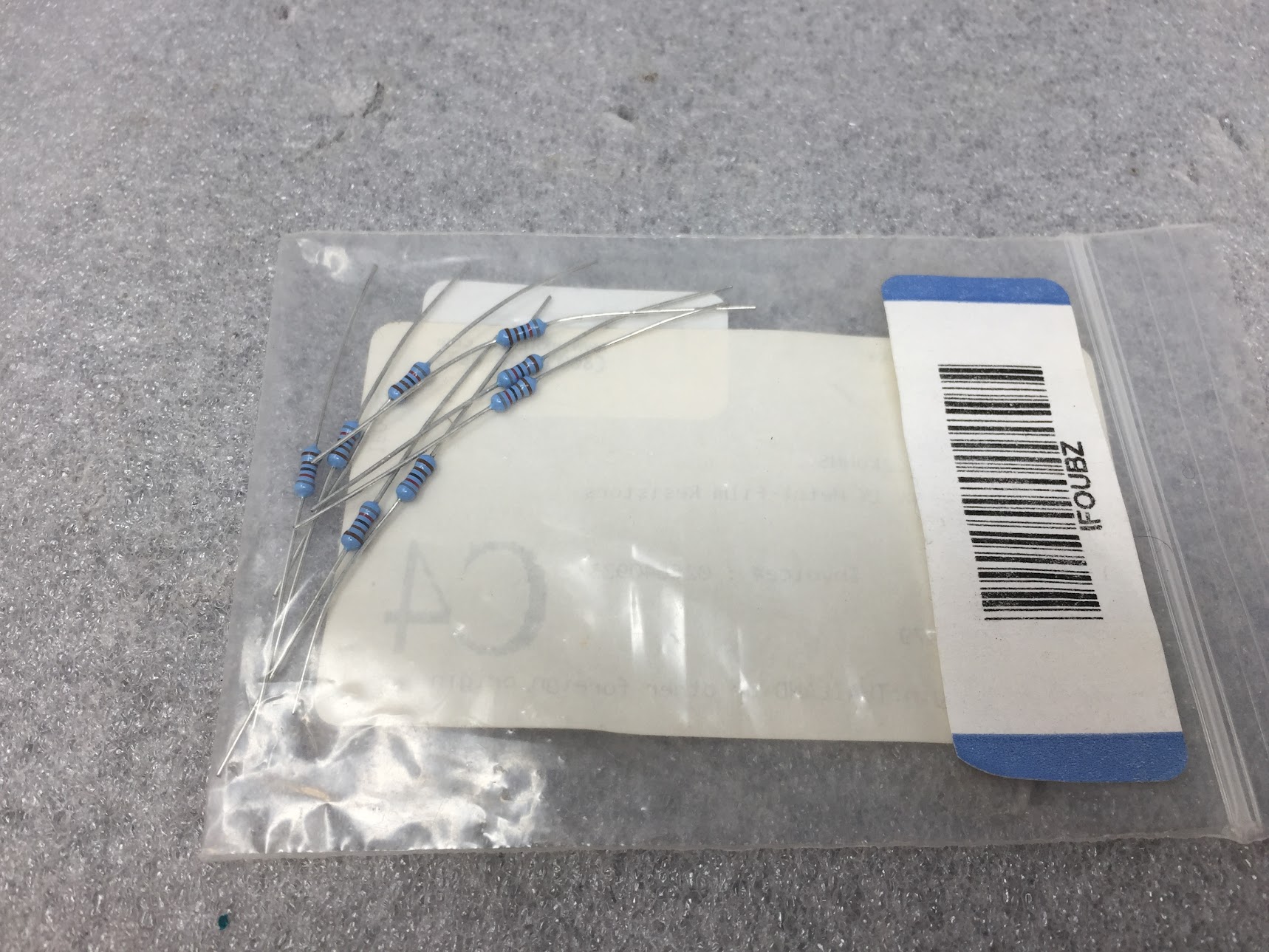 Mouser Electronics Xicon 1/4WATT 1% Metal Film Resistors QTY: 8 - Image 2