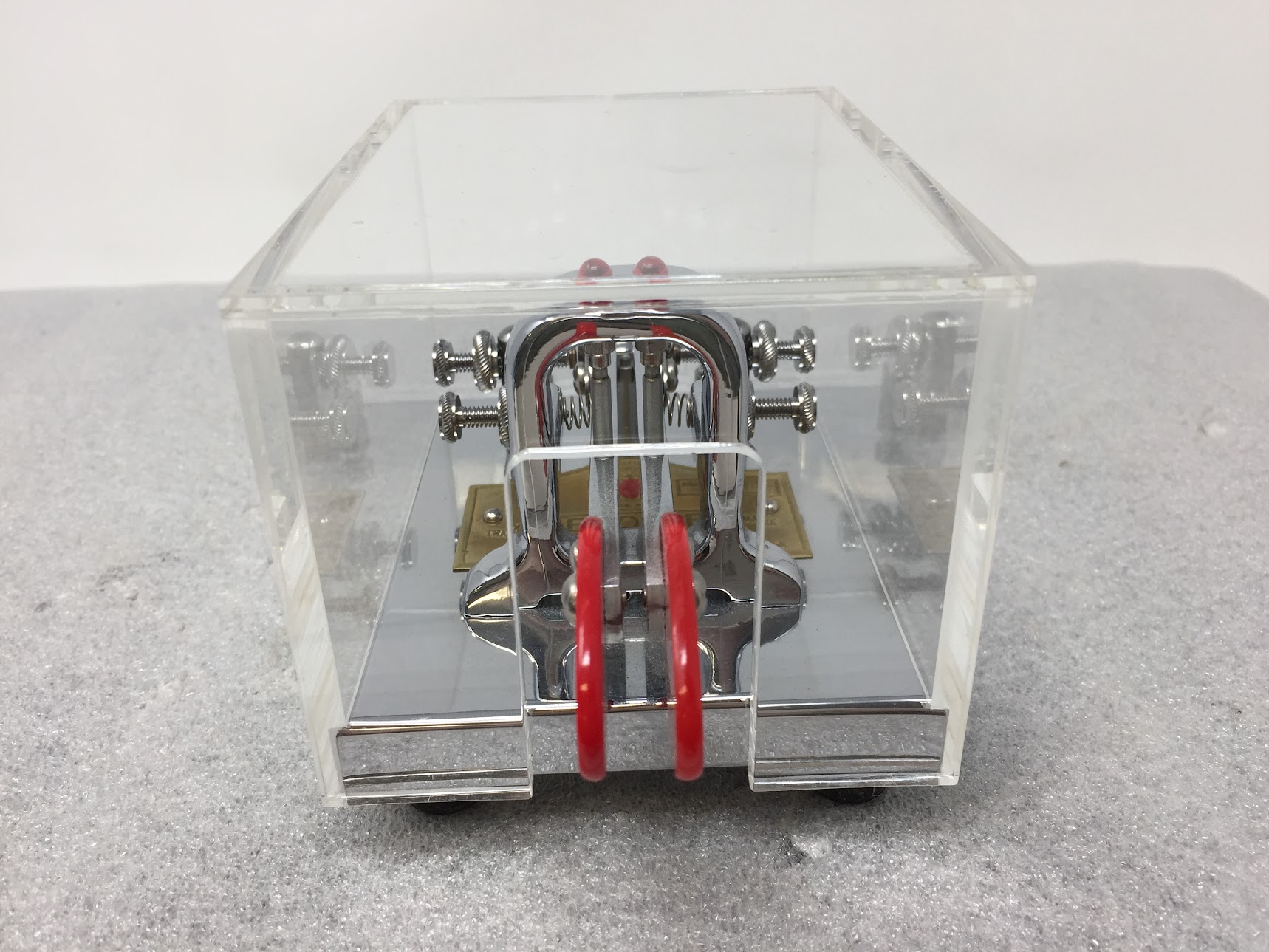 VIBROPLEX IAMBIC DEL Chrome Keyer with Dust Cover - Image 3
