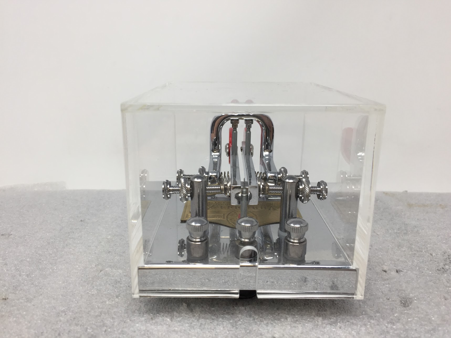 VIBROPLEX IAMBIC DEL Chrome Keyer with Dust Cover - Image 6