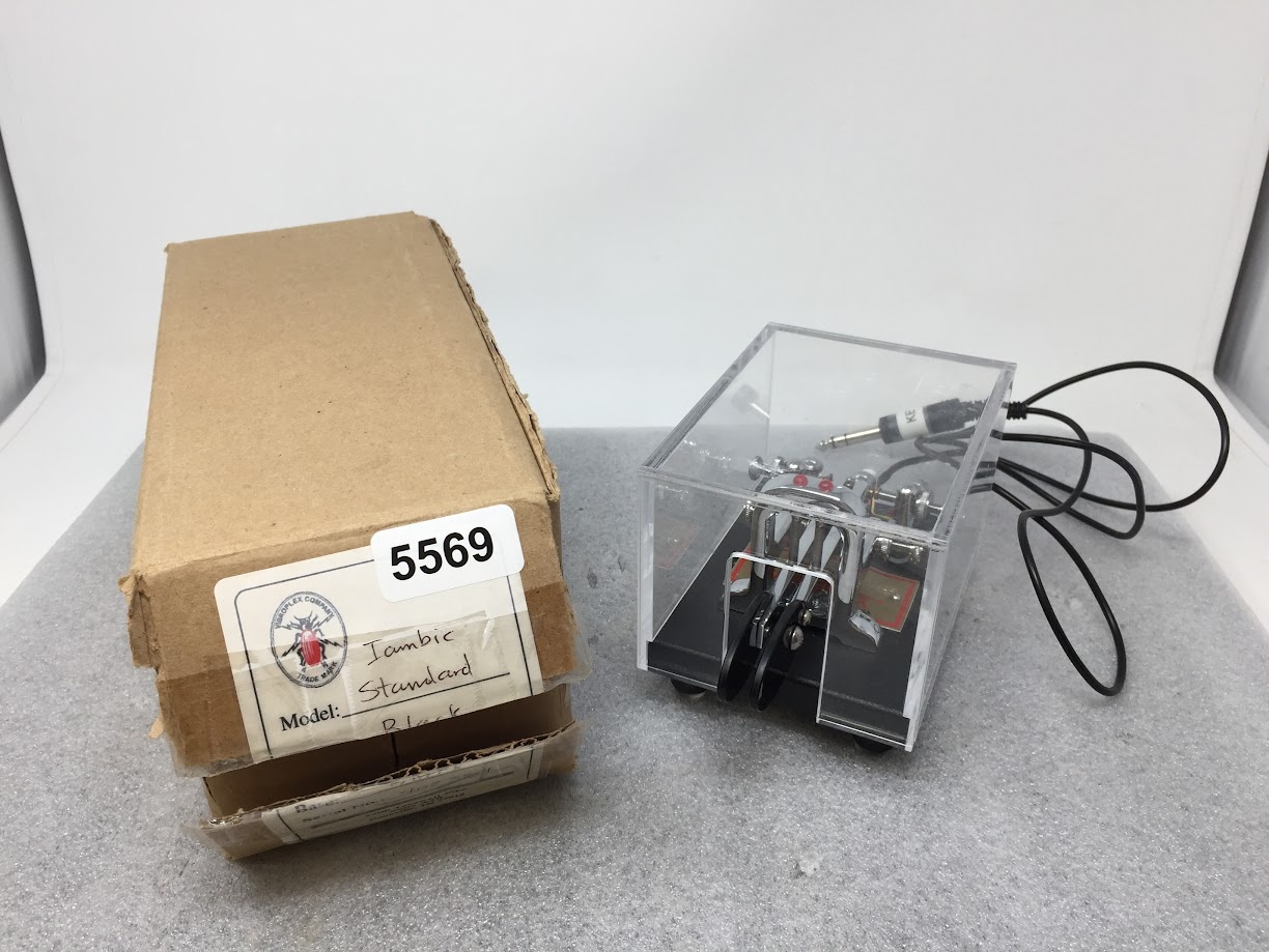 VIRBOPLEX "BUG" Iambic Standard Black Keyer + Clear Dust Cover - Image 6