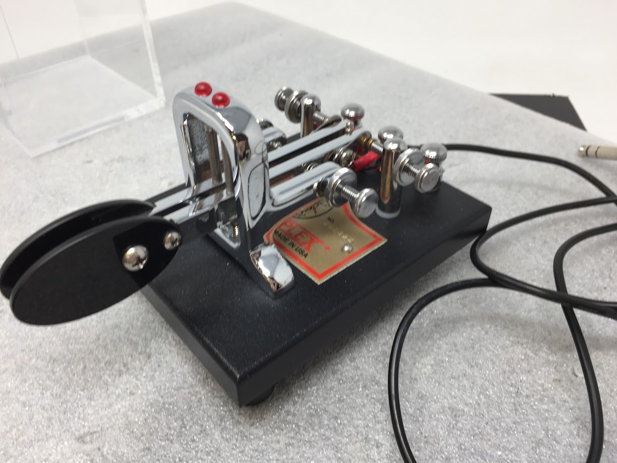 VIRBOPLEX "BUG" Iambic Standard Black Keyer + Clear Dust Cover - Image 3