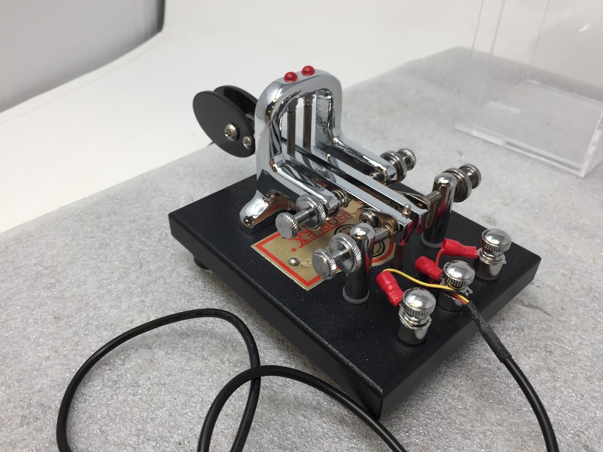 VIRBOPLEX "BUG" Iambic Standard Black Keyer + Clear Dust Cover - Image 4